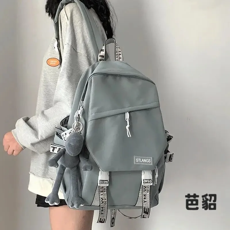 2026 New Large Capacity Unisex Backpack with Arc Shoulder Straps for High School Students Computer Bag Fitness Square Shape