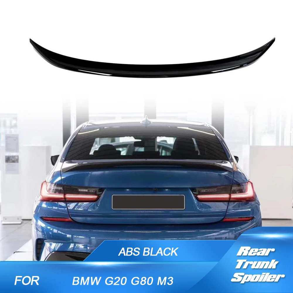 

ABS Glossy Black Car Rear Trunk Spoiler Wing for BMW 3 Series G20 G80 M3 2019-2023 Car Racing Rear Trunk Boot Lid Wing Spoiler