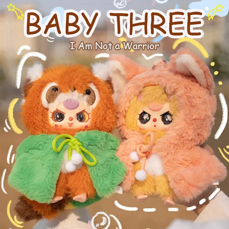 

Baby Three I Am Not a Warrior Series Blind Box Cute Plush Doll Hanging Bag Desktop Decoration Surprise Mystery Box Toys Gifts