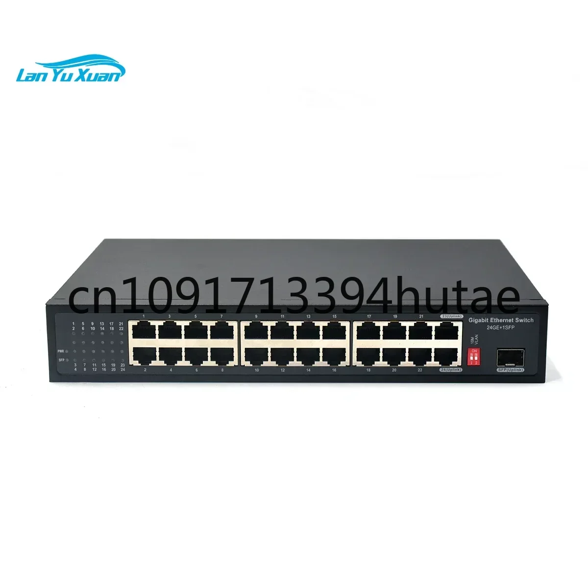 24 Port Gigabit Ethernet Switch 24 Ports 10/100/1000Mbps Lan Network Support 250 Meters Extend and VLAN