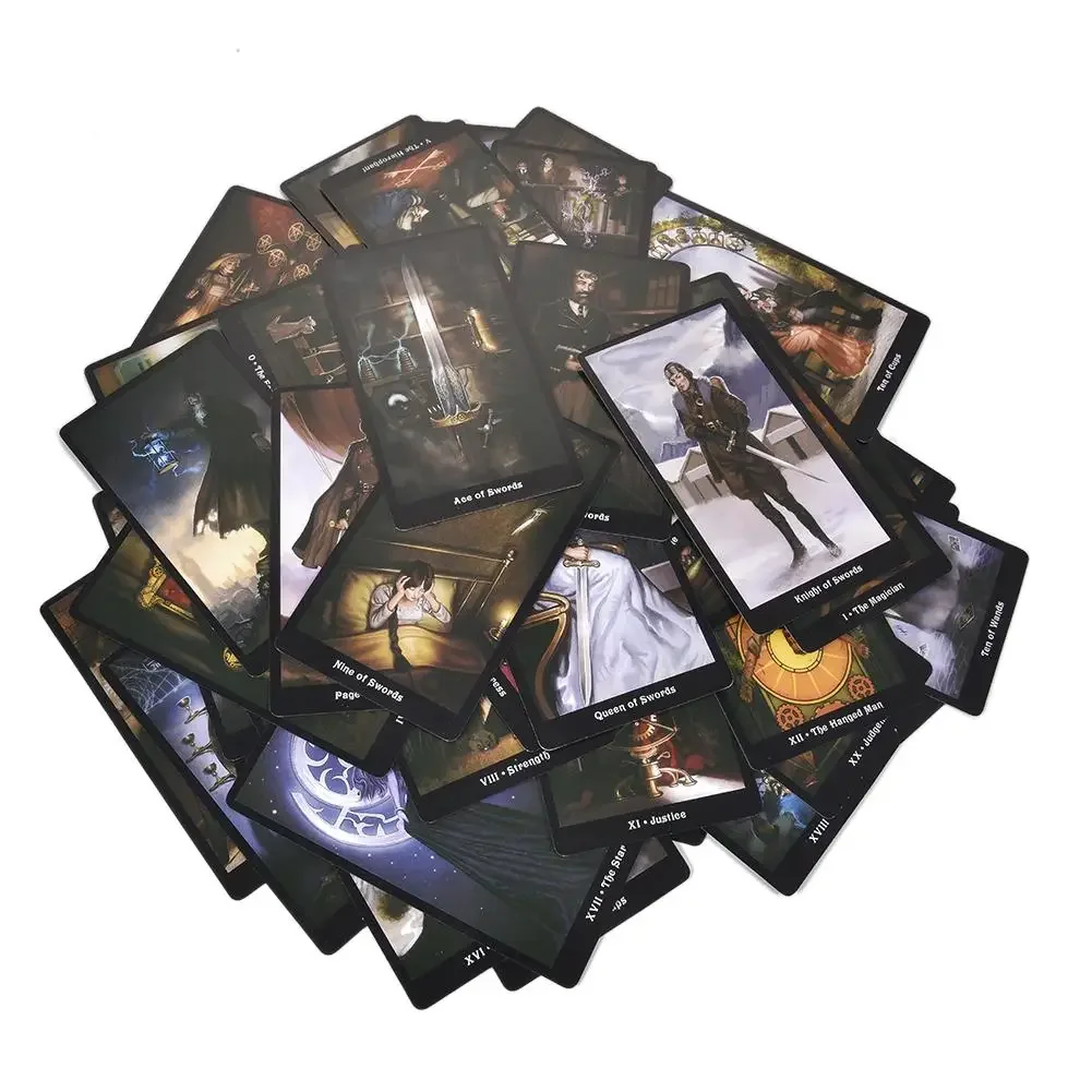 Kartu Tarot The Steampunk Tarot Table Deck papan permainan kartu untuk pertemuan keluarga pesta bermain kartu permainan