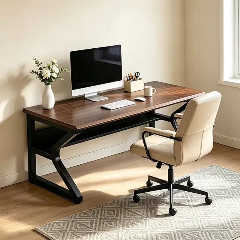 Custom-made Solid Wood Desktop Computer Desk, Suitable for Home Study or Office
