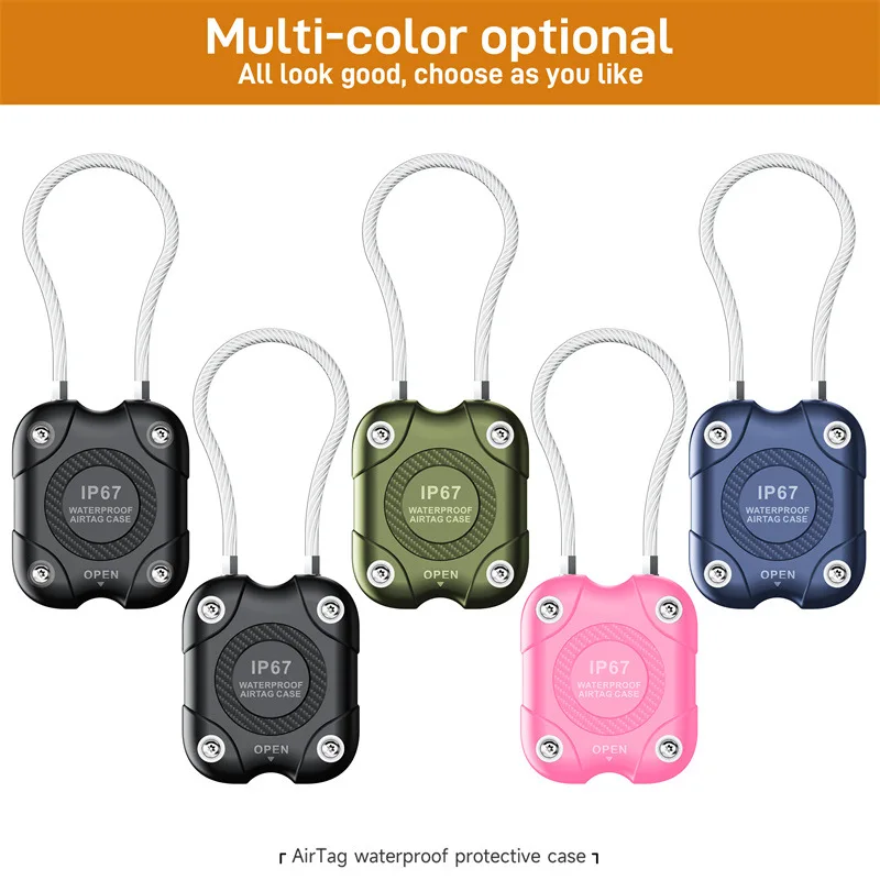 Eayburst AirTag-Halterung für Apple Air Tag, sicherer Halter, wasserdichte AirTags GPS-Tracker-Abdeckung für Schlüssel, Gepäck, Air Tags, Schlosshülle – Detail 2