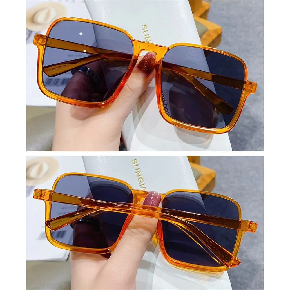 Luxury Vintage UV400 Eyewear Women Square Sunglasses Oversized Sunglasses Goggle Men Sun Glasses