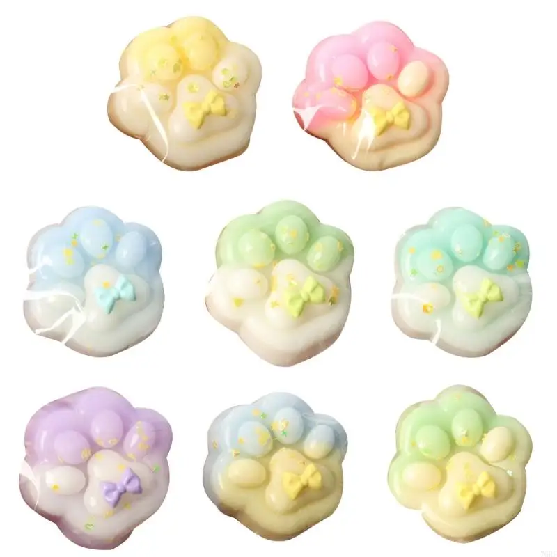 76HF Squeezable Cats Paws Toy Hand Squeeze Stretchy Toy for Student Office Relaxing