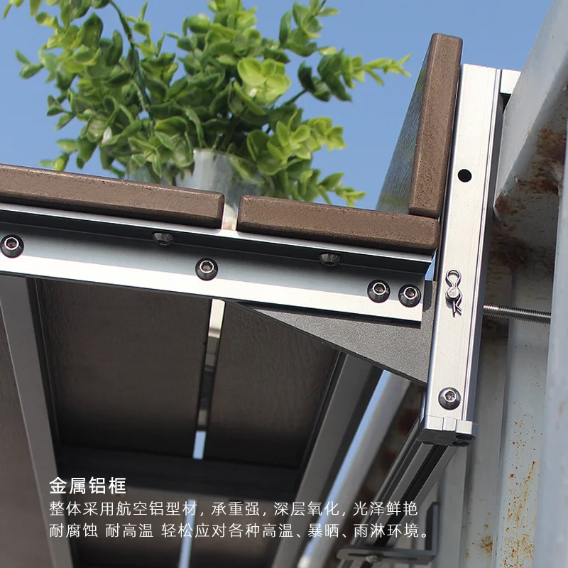 Balcony railing hanging table, bar table for home use, multi-functional hanging, outdoor tea table, balcony leisure table