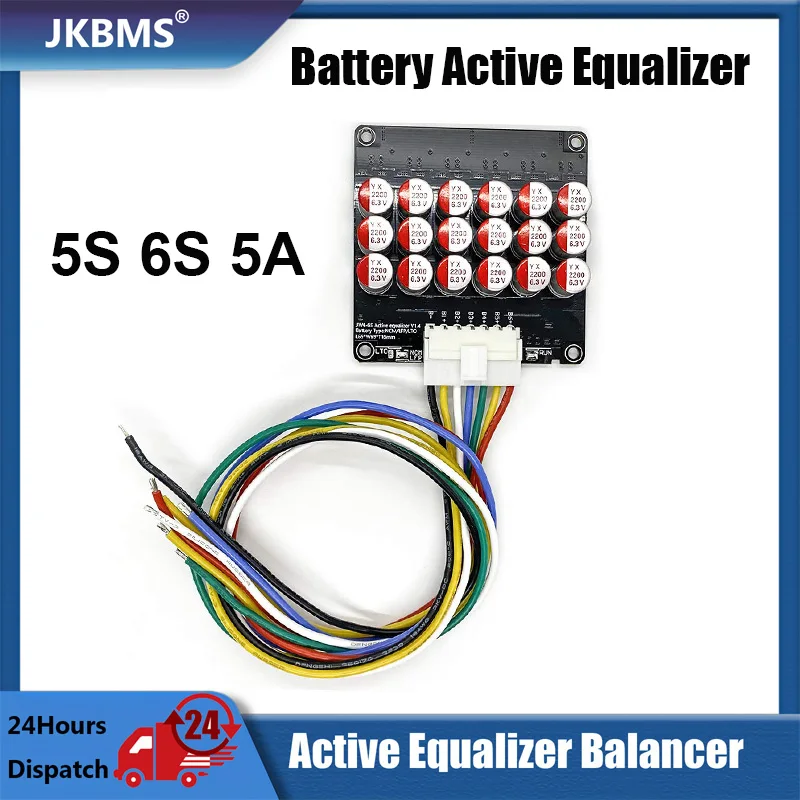 4S 5S 6S 5A Kondensator Aktywny korektor Balanser LiFePO4 LFP Litowo-jonowy akumulator Lipo/tytan LTO Aktywny transfer energii BMS