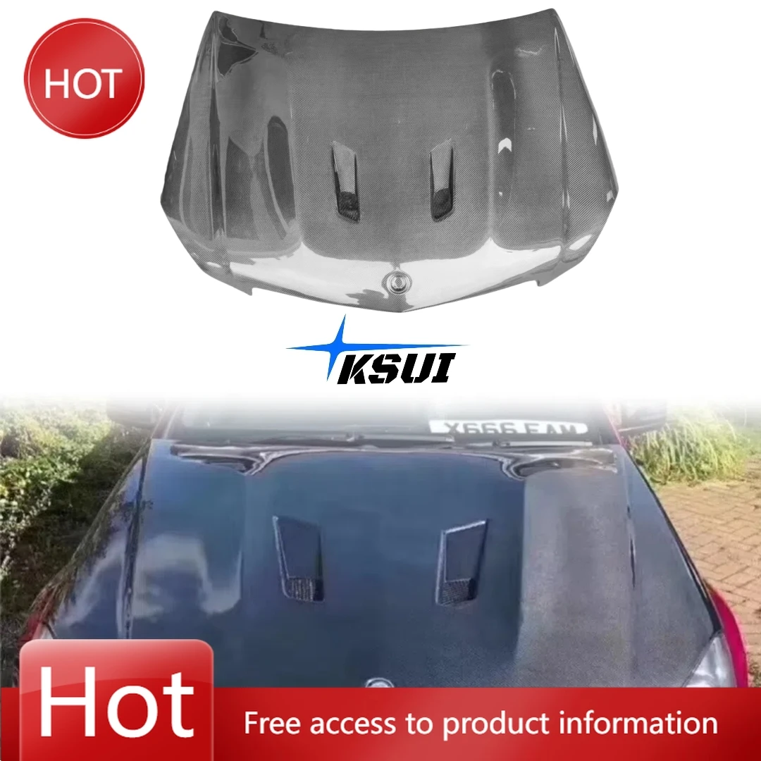 

For C-Class W204 C63 Engine Hood Upgrade 507 Style Carbon Fiber Front Engine Hood Body Kit