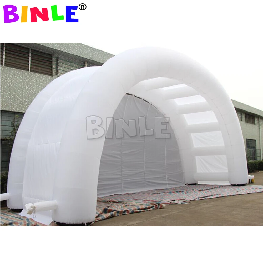 10m white dome shaped moveable waterproof inflatable car wash tent car shelter with good price for sale