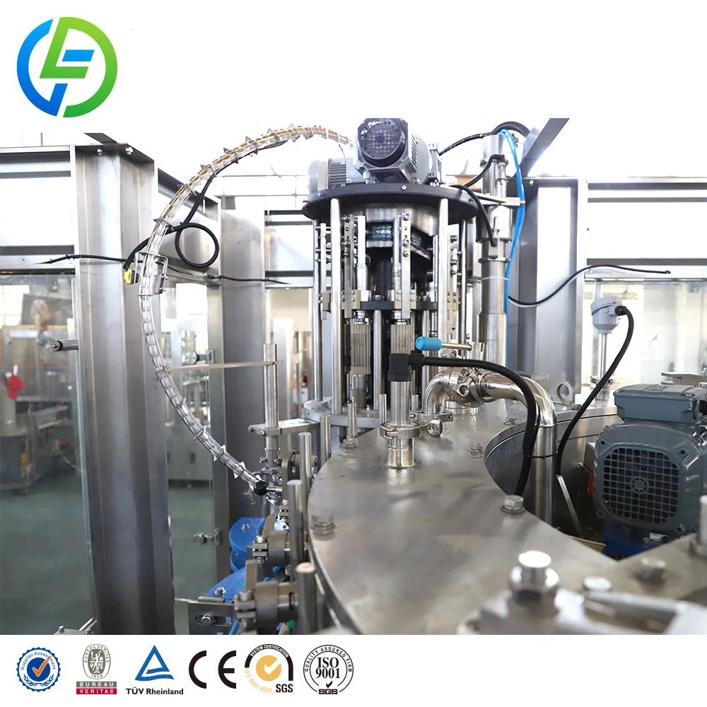 High-Speed Digital Automatic Electric 3-in-1 Glass Bottle Barrel Filling Packaging Machine Gear Bearing | 40 Heads 18000 BPH