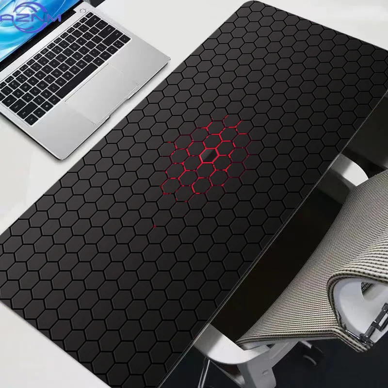 Anime Technology Hexagon Mouse Pad Professional E-sports Gamers Speed PC Gaming Rubber Rug Keyboard Desk Mat Mousepad 800X300