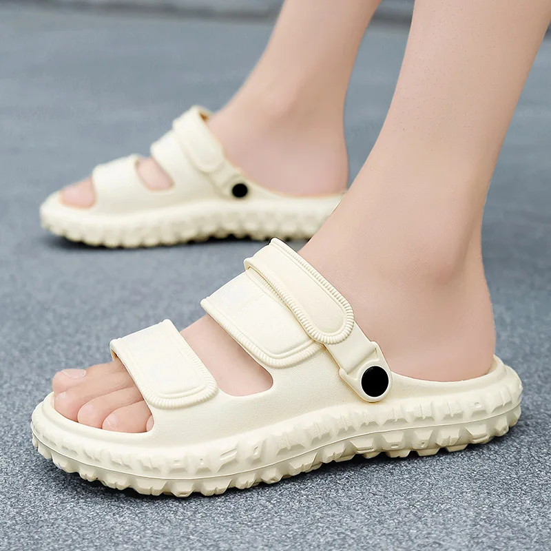 Summer Plus Size Men's Sandals Outdoor Casual Sports Slippers Leather Garden Shoes Anti Slle Roman Shoes Beach Flip Garden Shoes - view 3