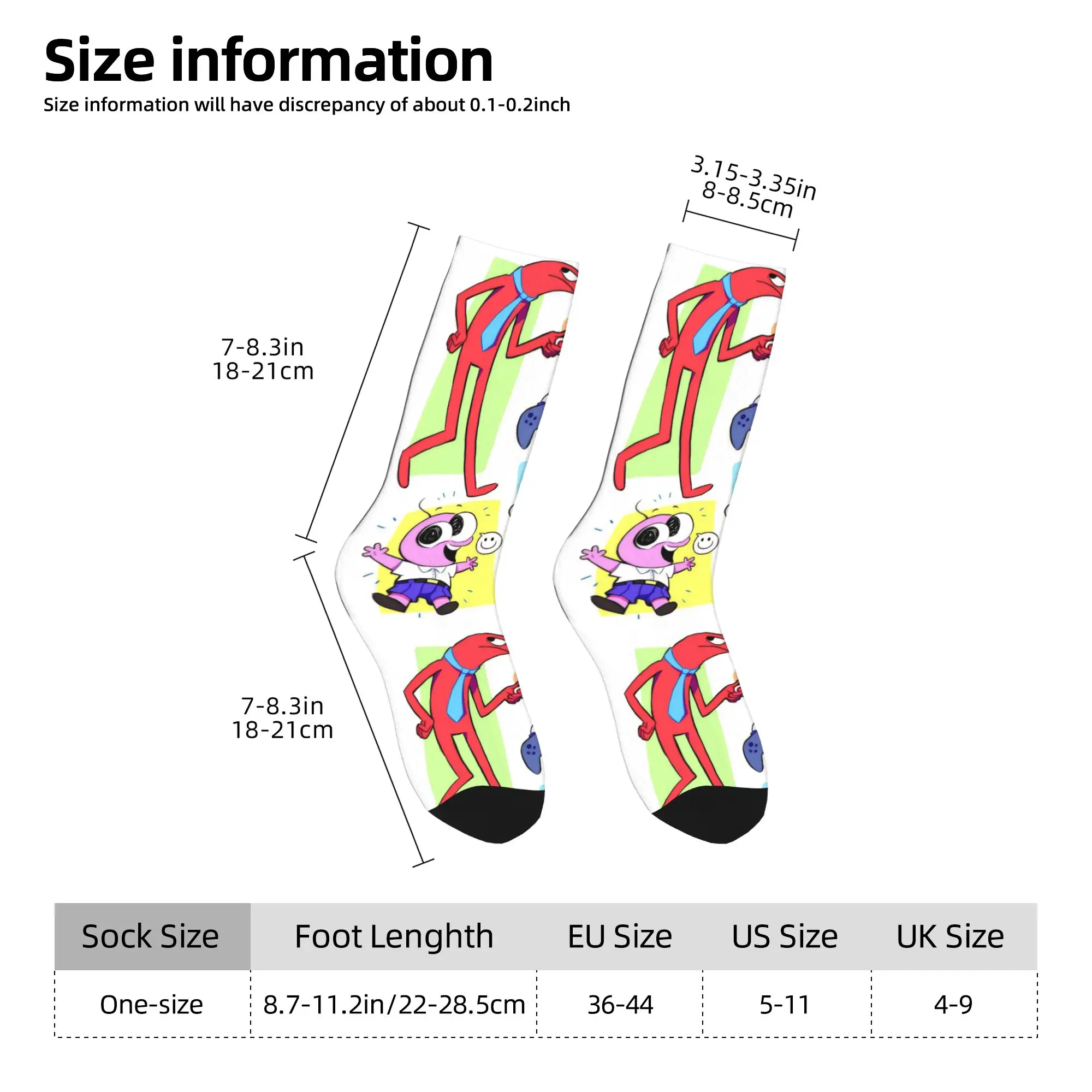 الرجال النساء الأصدقاء المبتسمين بيم وتشارلي الجوارب تنفس عارضة طاقم الجوارب هدايا رائعة #5