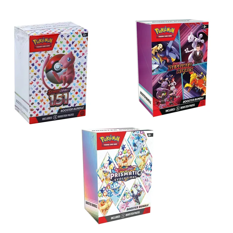 Pokemon Card v10 Engelse versie ME02 Trainer Box ME02 Destined Rivals Prismatic Evolutions Scarlet Violet 151 Kaarten Speelgoed Geschenken
