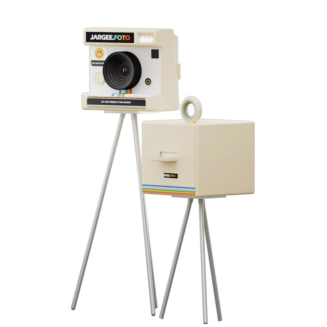 CustomizePortable Adjustable Interactive Photo Sticker Booth Fast Capture For Camera & SLR Compatible Devices