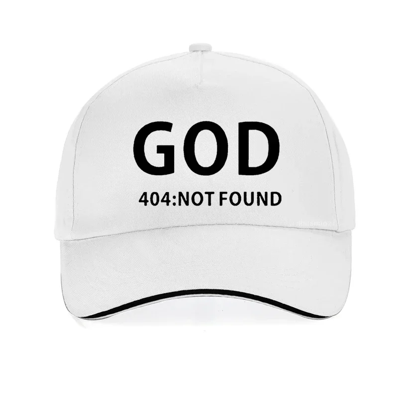 GOD 404 NOT FOUND Atheism Religion Atheist FUNNY Humour PRINTED Baseball Cap Summer Fashion Men Women Snapback Hat