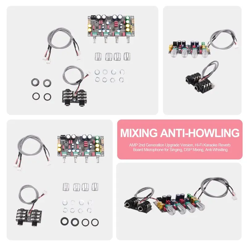 Pre-Stage Effector Board DSP Mixing Anti-Howl AMP Fever Karaoke Reverberation Board Mike Microphone K Song Singing