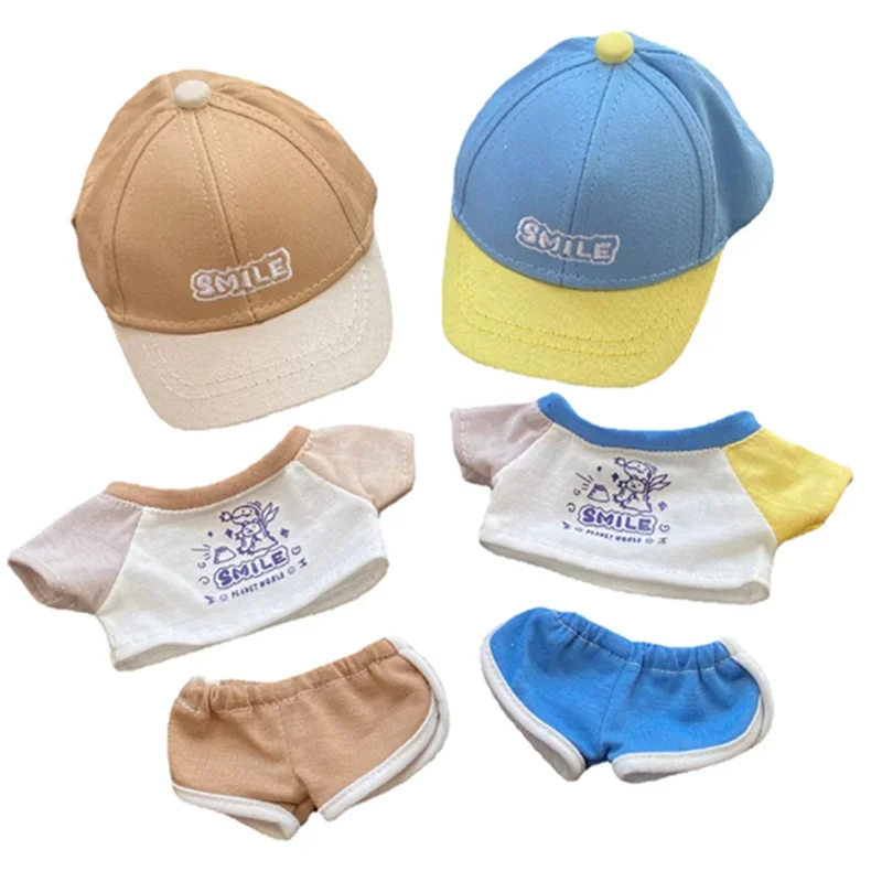 Plaything Clothes Suitable for 20cm Doll Sports Suit Baseball Cap Girl DIY Cotton Toy Accessories