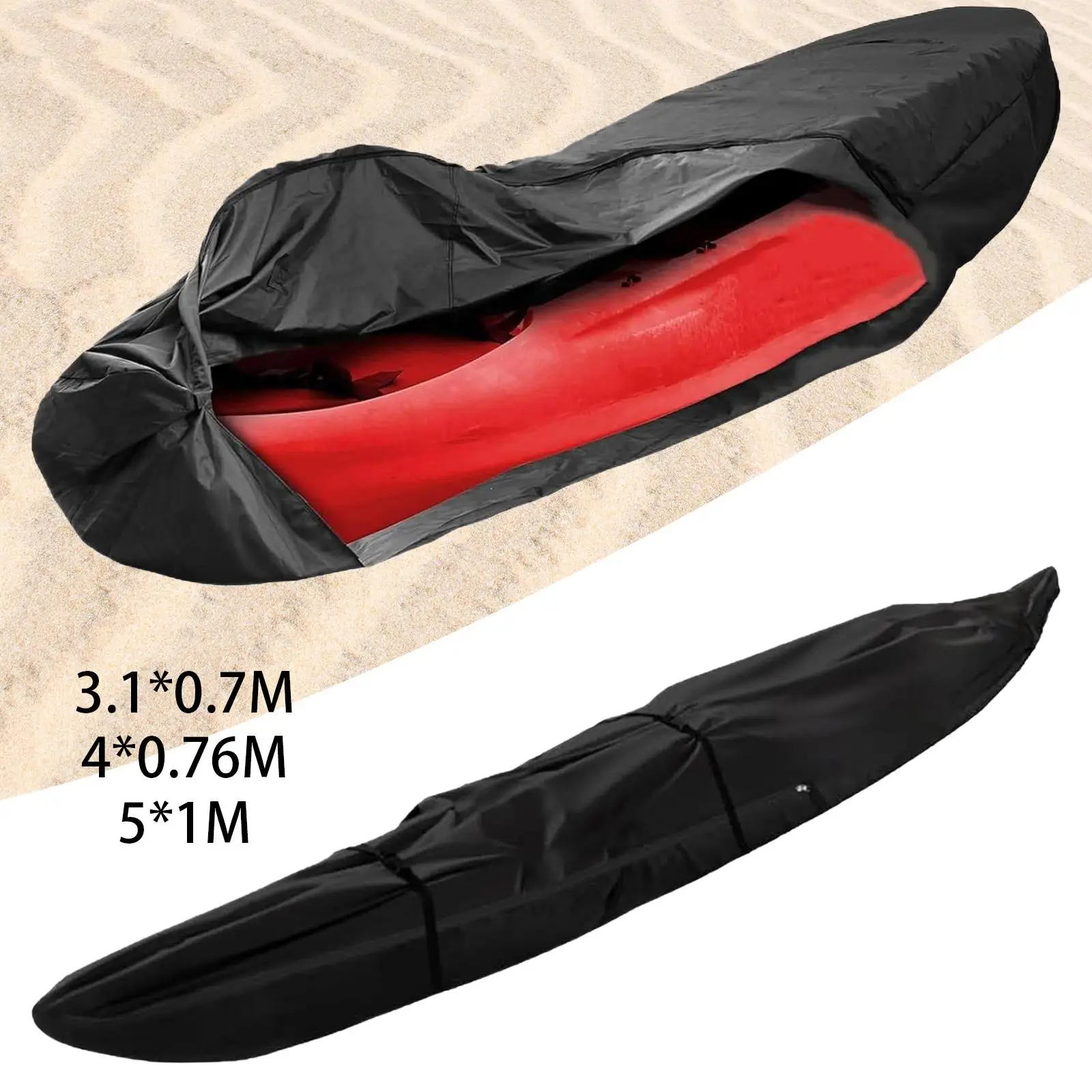 Copertura impermeabile per kayak Copertura per canoa Uomo Donna Adulti Cerniera Accessori portatili Protezione per pesca sportiva in interni Viaggi