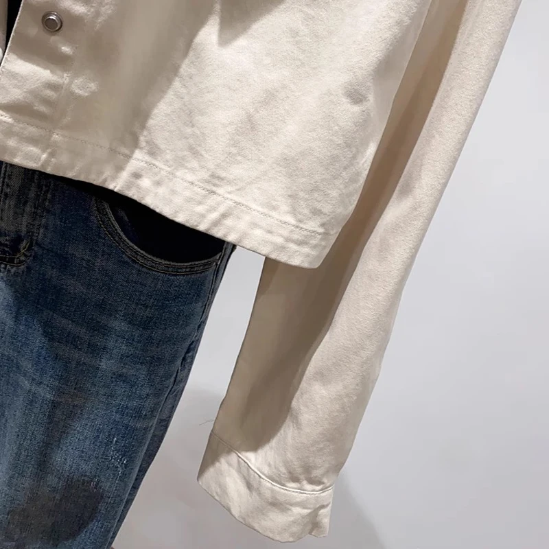 Autumn Winter Women's  Collar Workwear Long Sve ort Coat Loose Slimming Top Comfortable Polyester Fiber Korean Sle