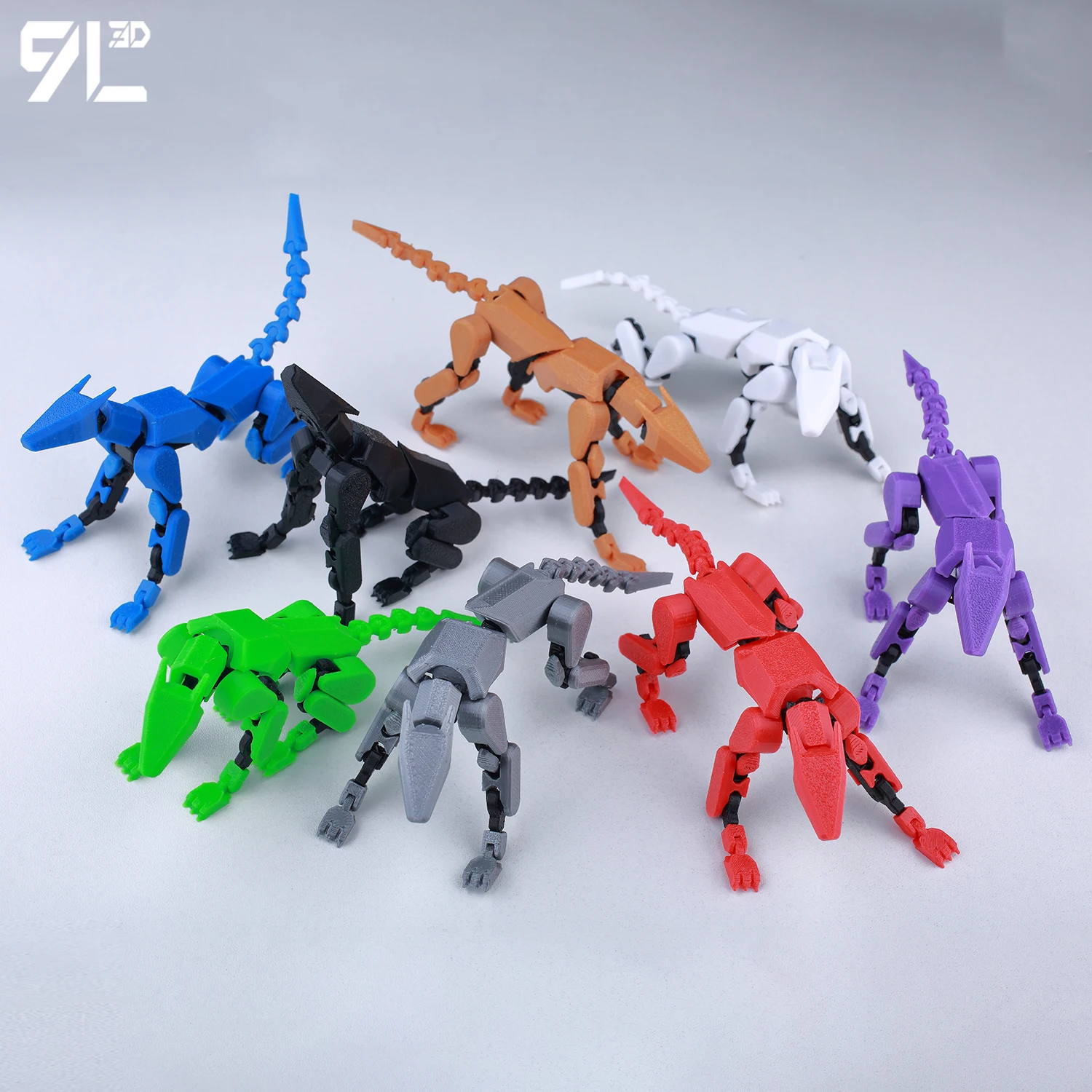 Vip-dropshipping 9l3d cão mecânico montado animais de estimação anime brinquedos figuras de ação multi-articulado móvel shapeshift robô manequim