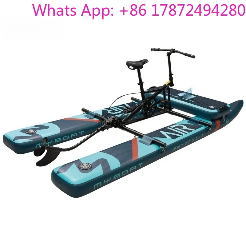 New Folding Inflatable Water Bike - Lightweight Pedal Cycle for Sea and Lake Recreation