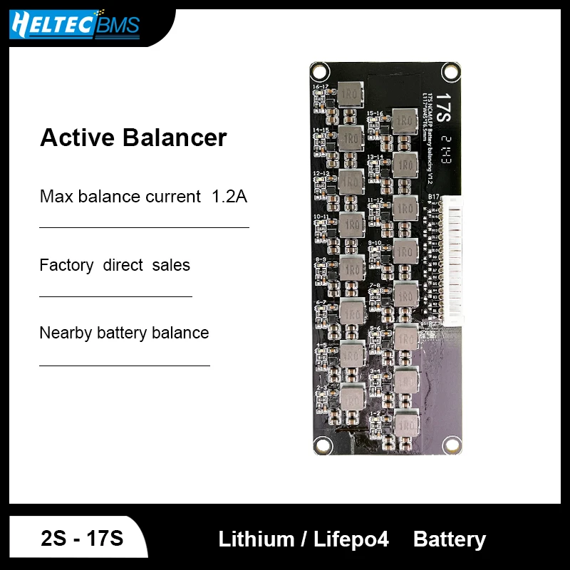 Wholesale 1.2A Balance Li-ion Lifepo4 Battery Active Equalizer Balancer Energy Transfer BMS 3S 4S 6S 8S 10S 13S 14S 16S 17S