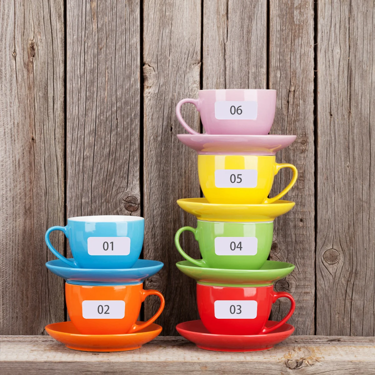 50 Sheets Self Adhesive Name Label Practical Not Easily Deformed Torn Fall Background Writable