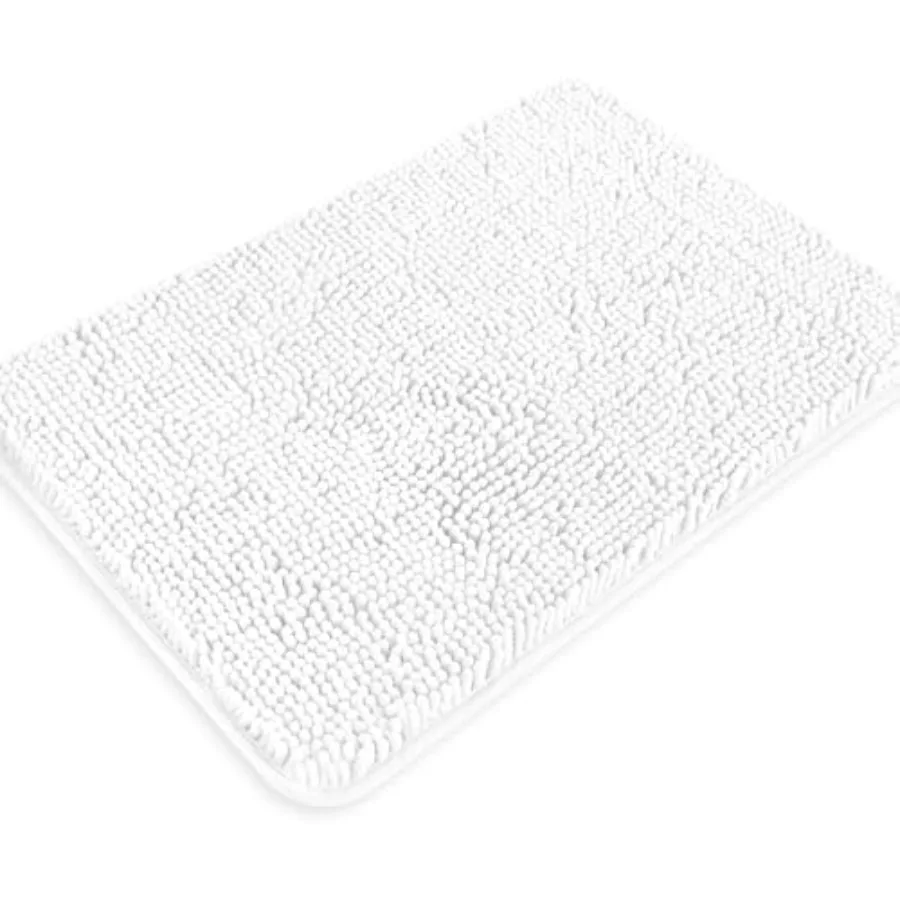 

Bathroom Rugs, Chenille Bath Mats, Absorbent and Washable Bath Rug Non-Slip, Extra Soft Rugs for Bathroom Floor, Tub, Shower an