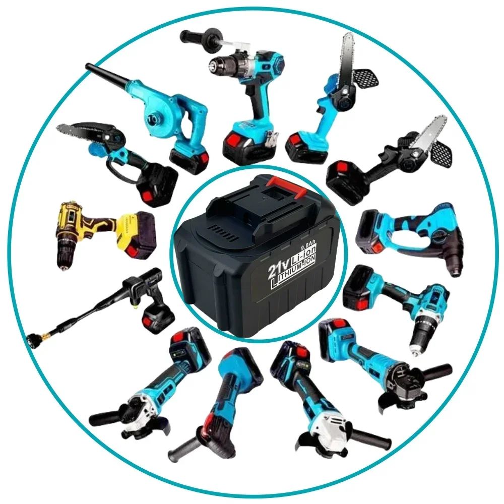 

21V 9000mAh High-Power Durable Lithium Battery Suitable for Makita 21V Series Electric Tool High Voltage Water Gun