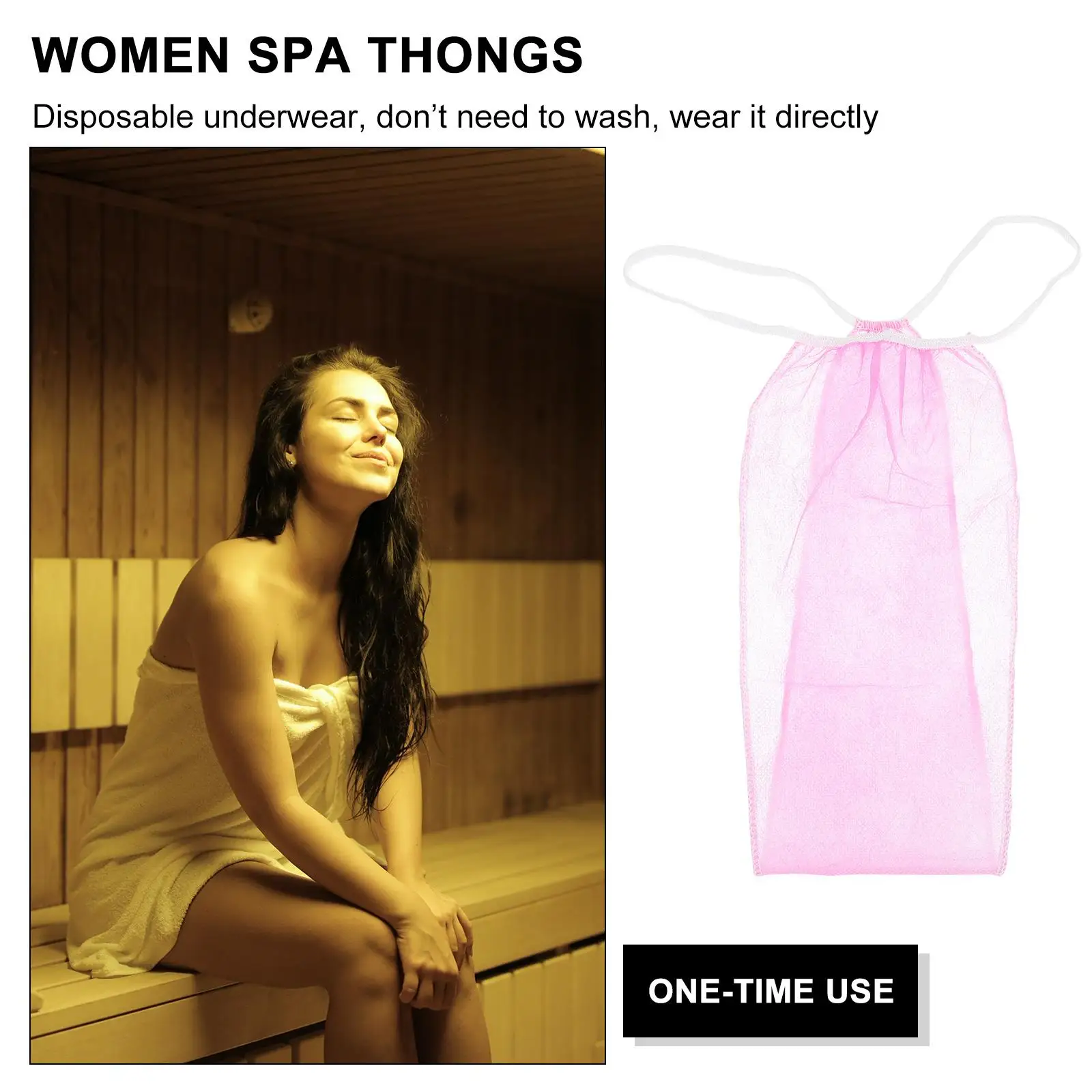 20 Pcs Disposable Non Woven Fabric Thong Sweat Steamed Panties Lightweight Foldable Spa Massage Underwear For Portable One Time - Image 6