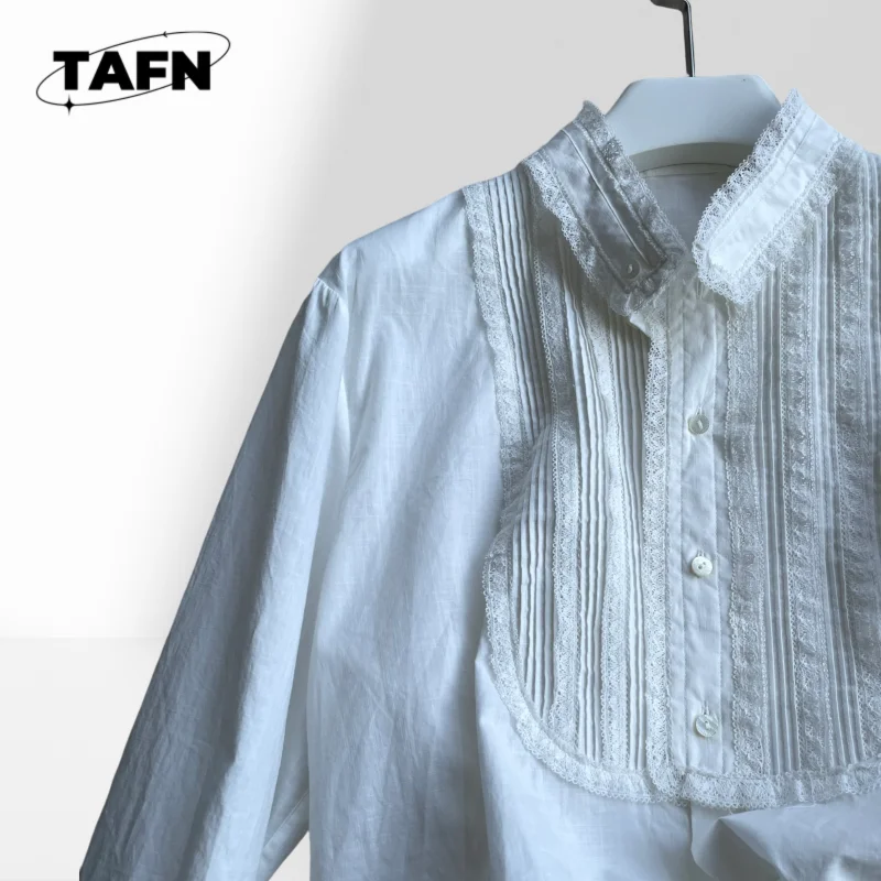 لطيف الرومانسية الكلاسيكية المرأة زر أسفل قميص كتلة اللون بلوزة عادية مريحة مكتب WearAH0192