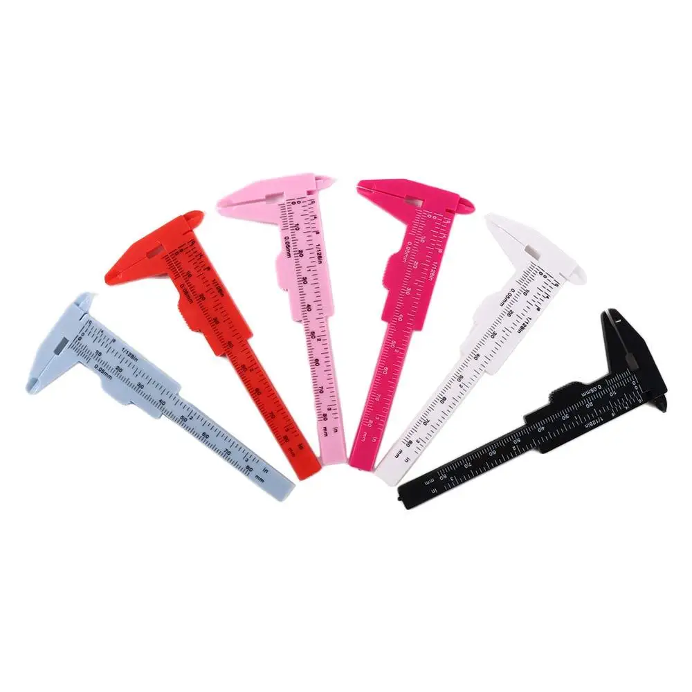 Novice Sliding Design Auxiliary Tattoo Professional Measurement Tools Vernier Caliper Thrush Artifact Eyebrow Measuring Ruler