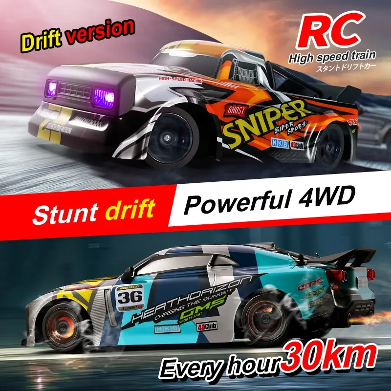 4WD RC Car 30KM/H High-speed Off-road Drift 2.4G Remote Control Car Racing Stunt Vehicle Drift Master Toys for Children Gifts