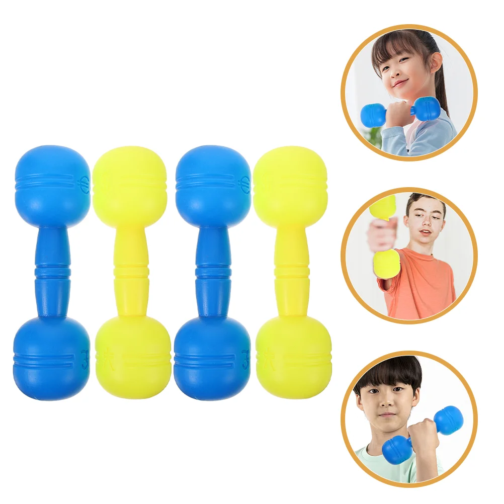 2 Pairs Children\'s Dumbbell Small Dumbbells Exercising Kids Weights Barbell Hand Holding