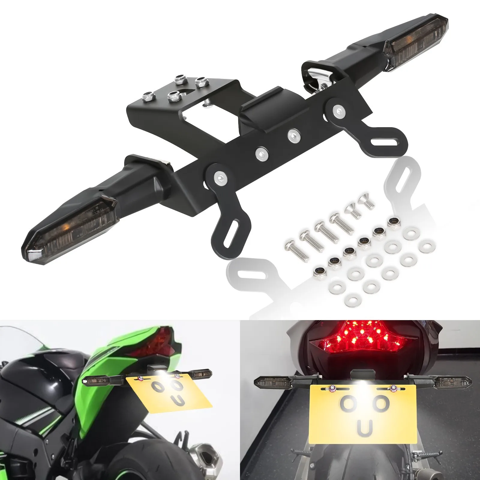 

ZX10R Fender Eliminator LED Turn Signal For 2008-2010 Kawasaki ZX-10R Tail tidyBAccesorios Moto License Light/Numbe Plate Light