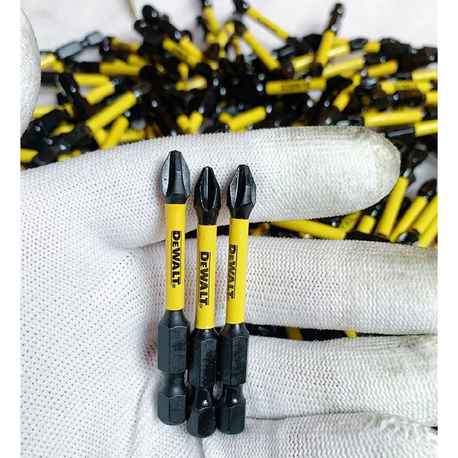 Bits DEWALT-Impact Chave de fenda elétrica original, cabeça cruzada, DWA2PH21RB, PH2, 57mm, 2 pcs, 5 pcs, 10pcs