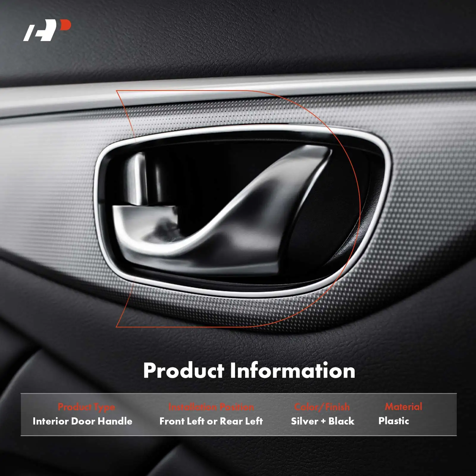 A-Premium Front Driver or Rear Driver Side Interior Door Handle for Nissan Altima 2007-2013 Maxima 2009-2014 NV200 2013-2020