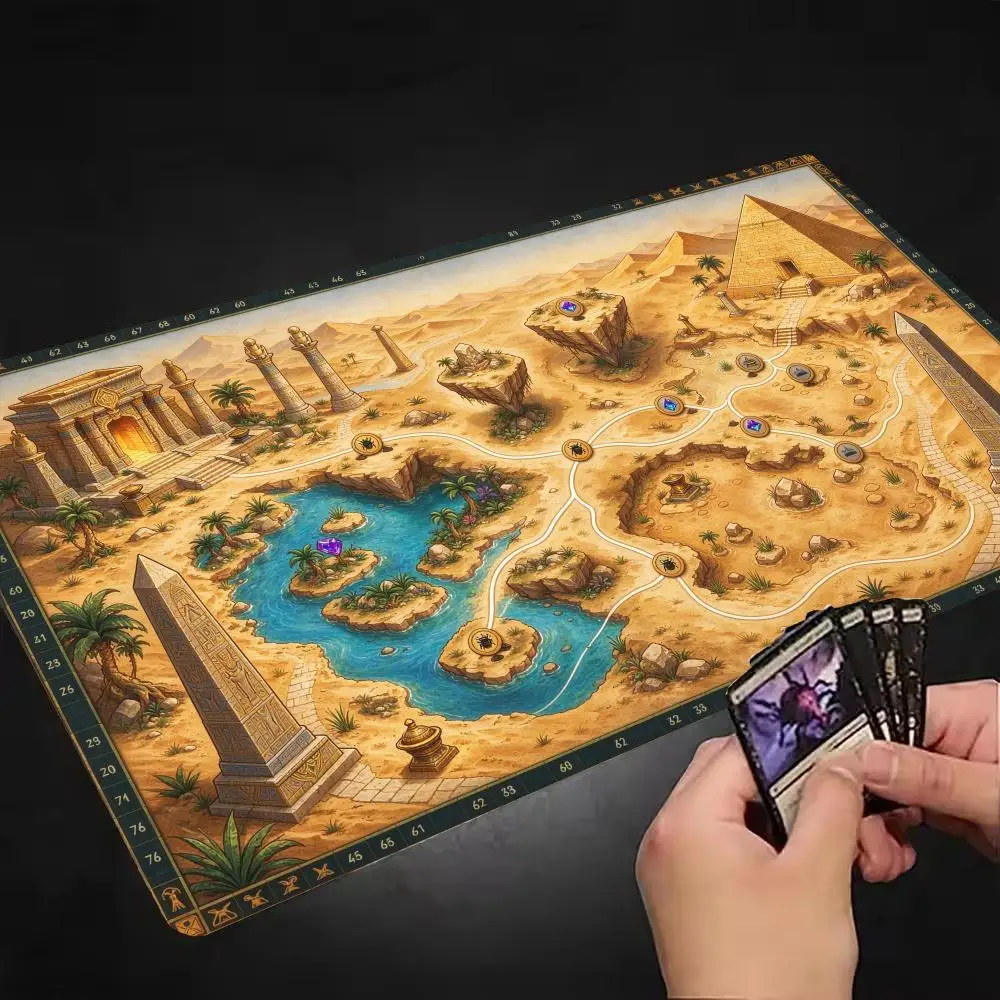 RPG Board Game Home Fantasy Landscape Map Mouse Pad Desk Mat Thick Rubber Non Slip Base