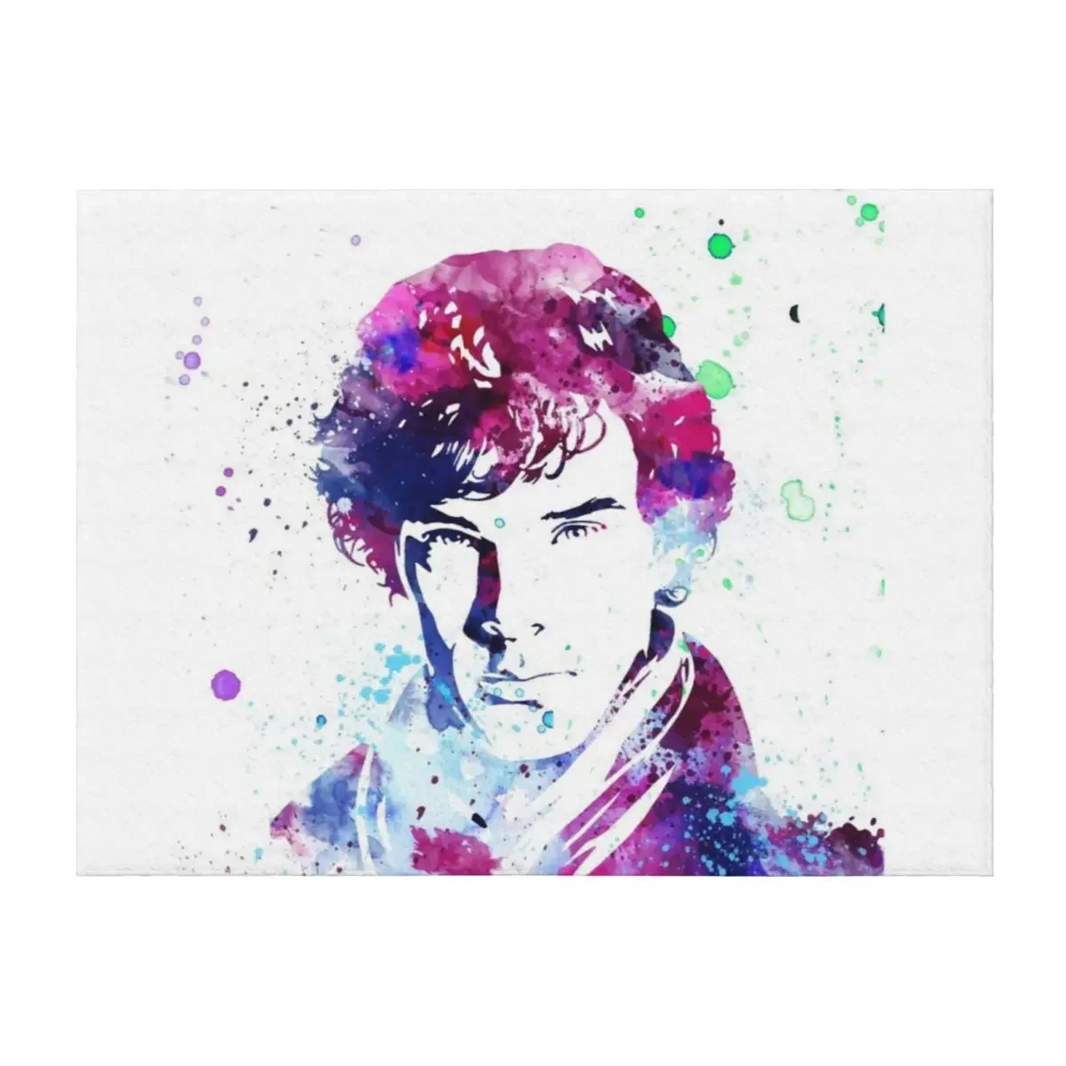 

benedict cumberbatch sherlock Throw Blanket Designers Retros Travel Furrys Blankets