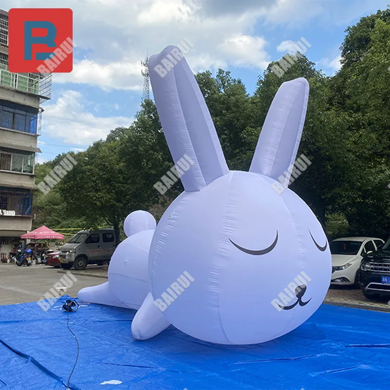 Inflatable cartoon rabbit model in the mid-autumn Limited market area of the mall atmosphere picture card drainage props