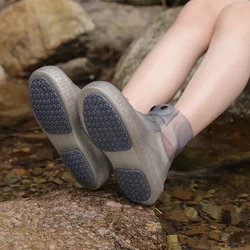 Rain Overshoes, Waterproof, Reusable, Non-Slip Shoe Covers Portable Silicone Rain Overshoes, with Adjustable Buckle, for Outdoor