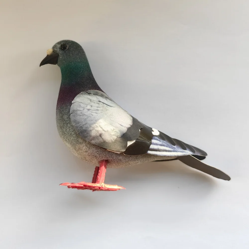 Flocked Artificial Pigeon Bird Realistic Dove Ornament For Home Garden Decoration Wedding Party Craft Decor Statues Figures