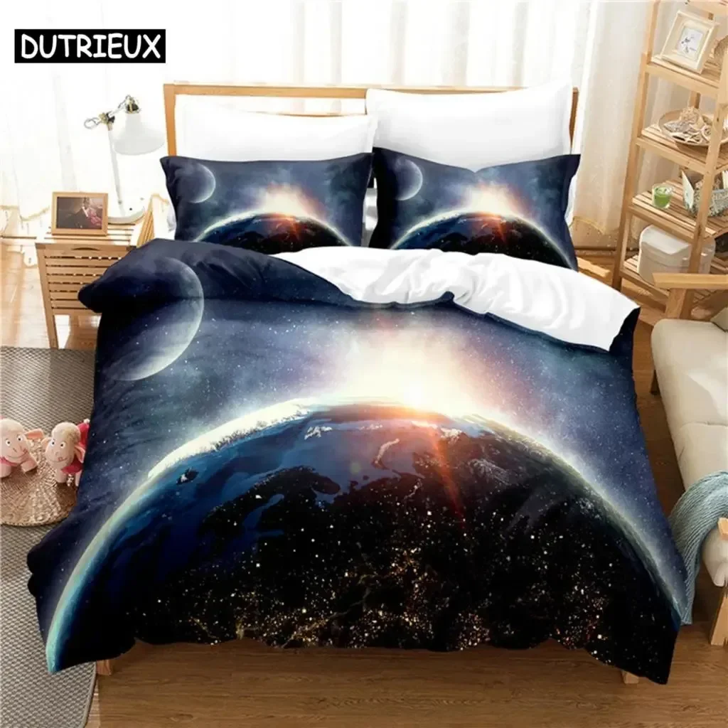 

Night sky Bedding Set Duvet Cover Set 3d Bedding Digital Printing Bed Linen Queen Size Bedding Set Fashion Design