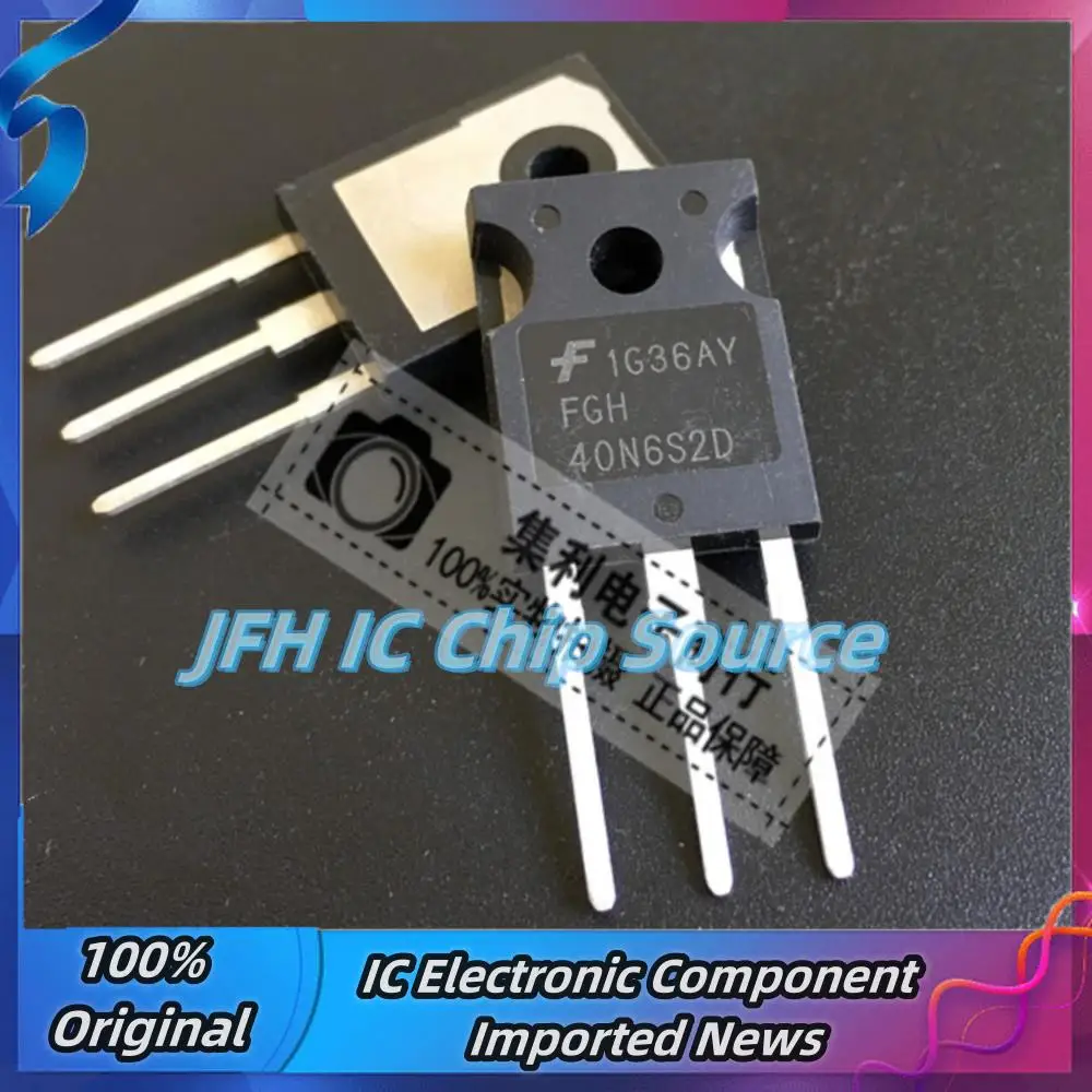 5PCS-10PCS FGH40N6S2D  TO-247 600V 75A IGBT  Fast Shipping Stock