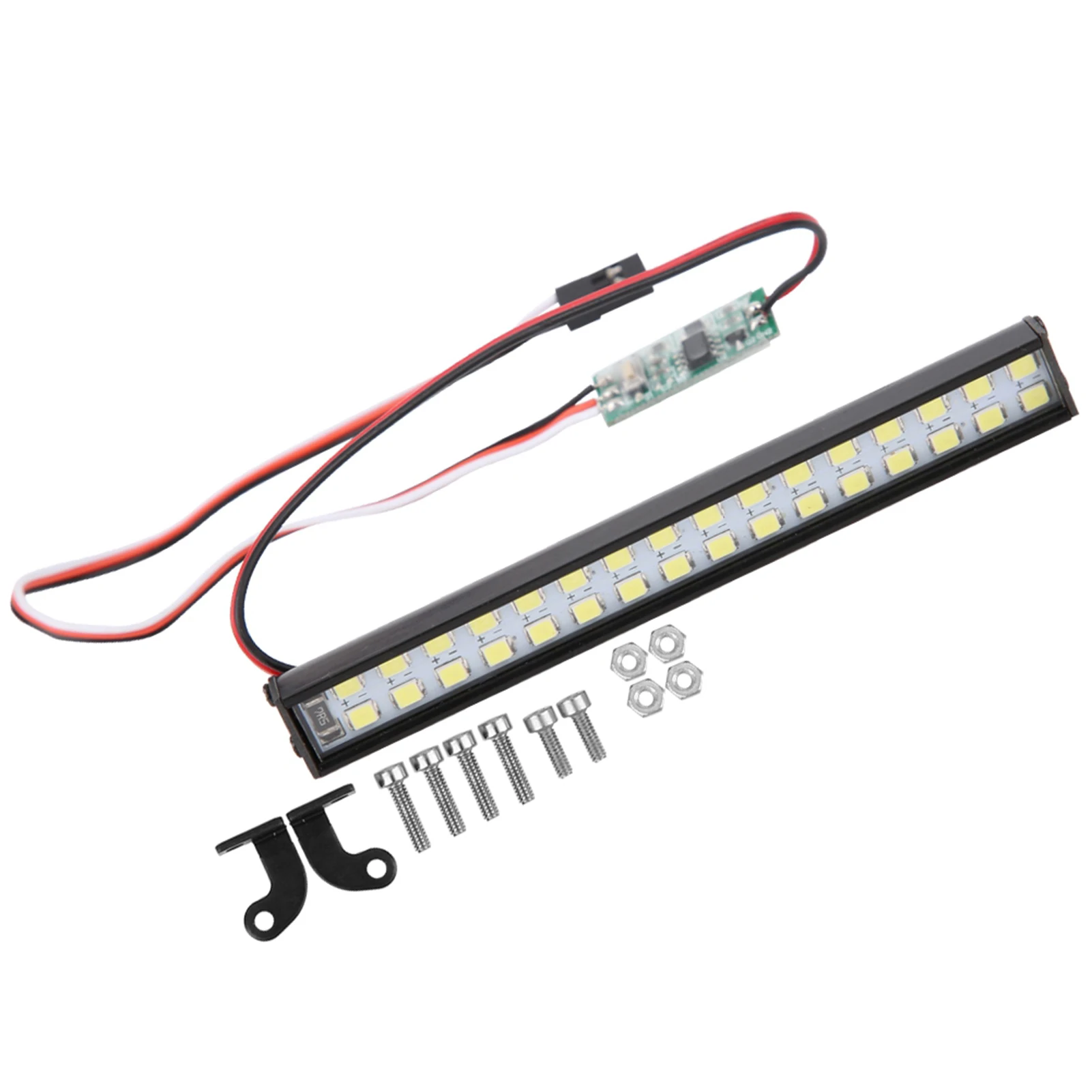 32pcs Lamp Beads RC Car Roof Lamp RC Crawler Universal LED Light Bar Accessory Length 100mm