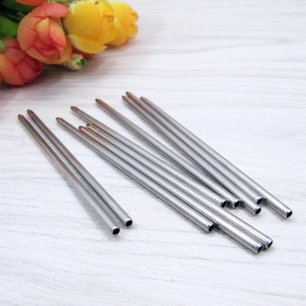 30pcs/lot 67mm Metal Roll Ball Refills 0.5mm Replaceable Rods for Multicolor Ballpoint Pen Office School Writing Supplies