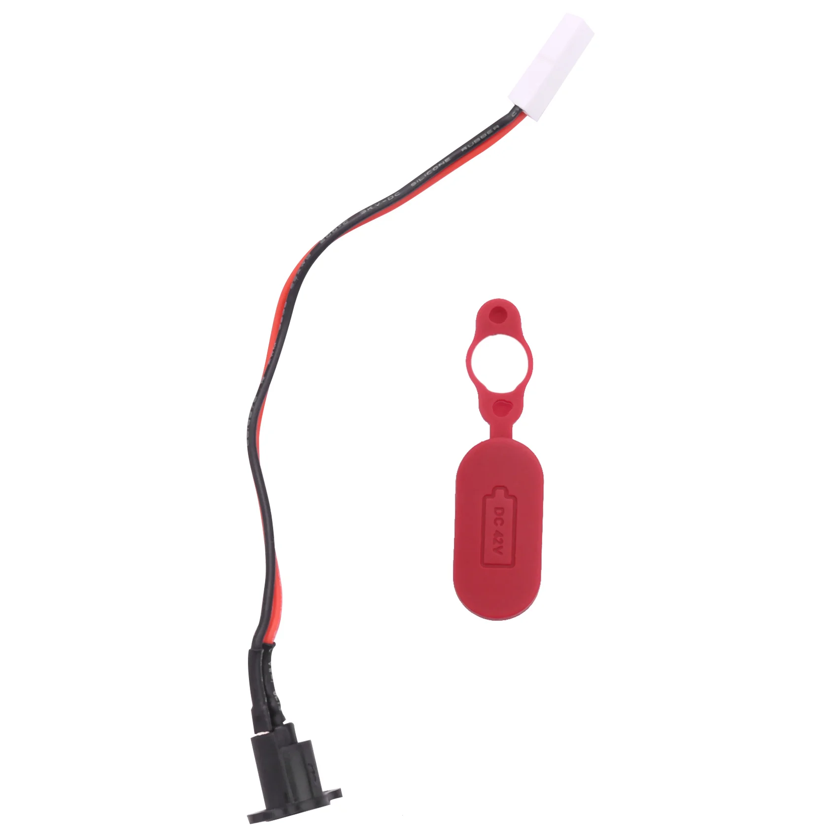 For M365 Electric Scooter Charging Hole Cover with Charging Cable Charging Port Plastic Waterproof