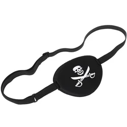 1pc Adult Pirate Eye Patch Skull Crossbone Eye Patch Eye Mask For Halloween Party Cosplay Black Eye Mask Pirate Style Eye Mask