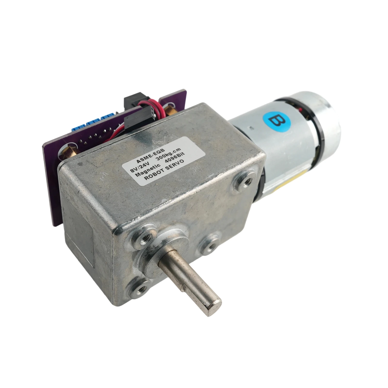 ASME-EQB 300kg 0.5s/60° Robot Servo High Torque Worm Gear Servo Motor Magnetic Encoder 12-24V for Robotic Arm AGV Industry DIY